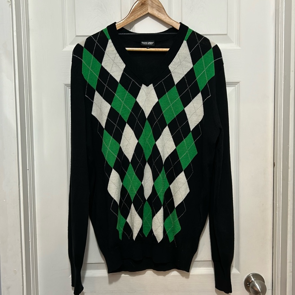 GALVIN GREEN sweater. Size L